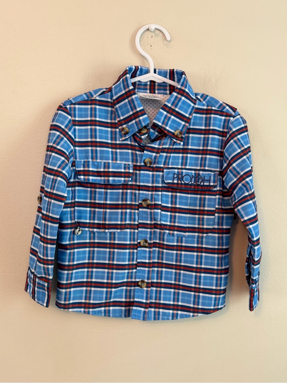 Prodoh Blue Plaid Button-Up Shirt